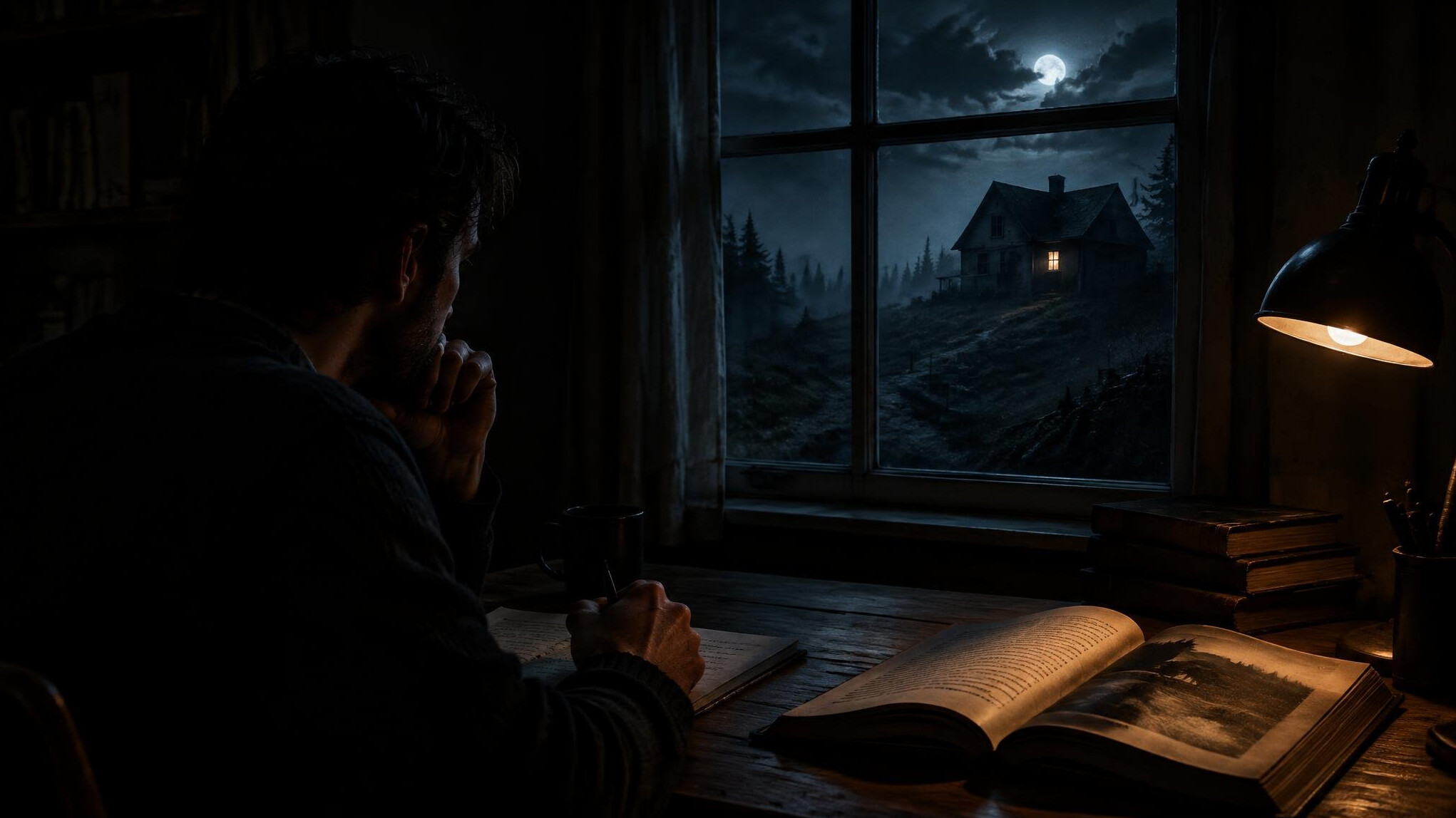 dark mysterious setting