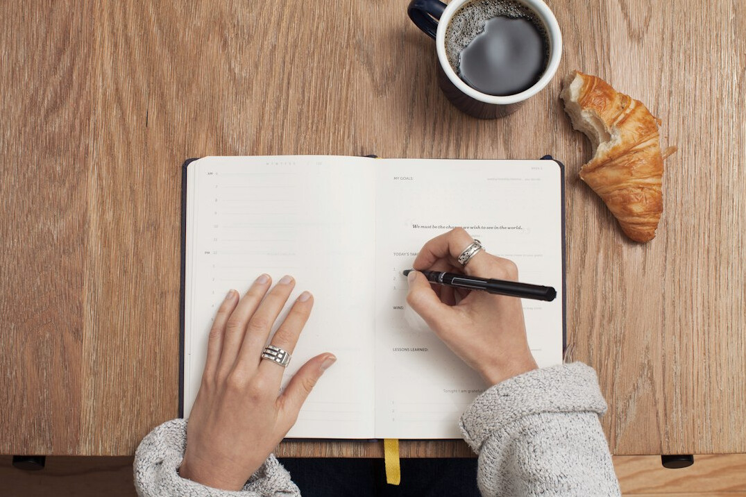 author editing manuscript