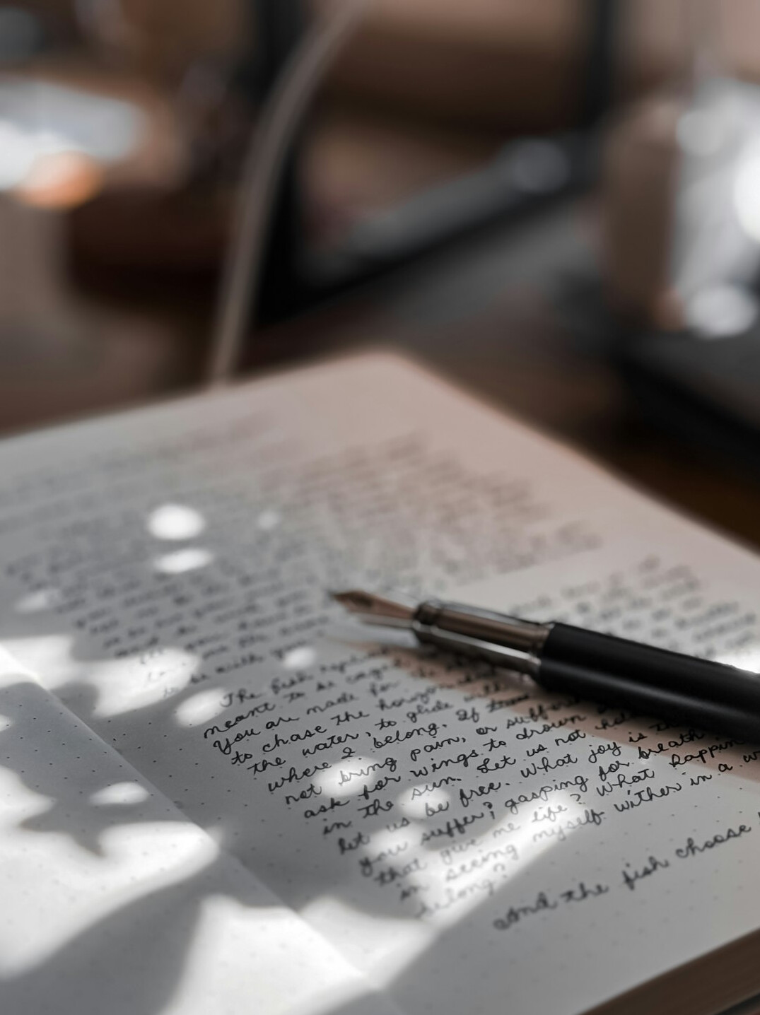 mystery writer at desk